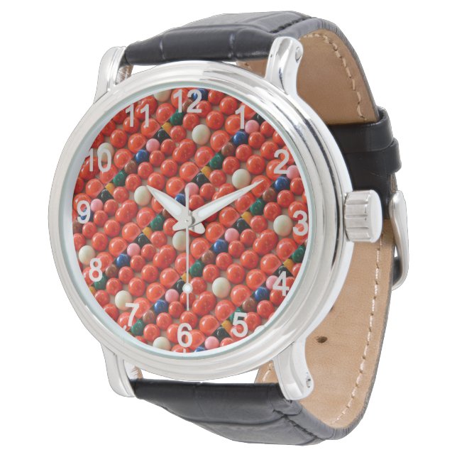 Colourful Snooker Balls, Watch (Angled)