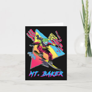 Colourful Snowboarding Adventure On Mt. Baker Card