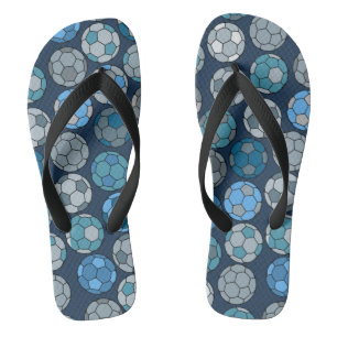 Colourful Soccer Ball Pattern Thongs