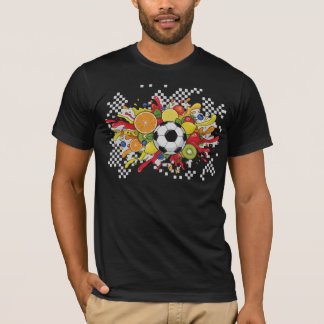 Colourful Soccer Chequerboard T-Shirt