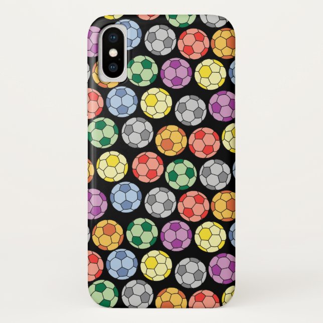 Colourful Soccer Pattern  Case-Mate iPhone Case (Back)