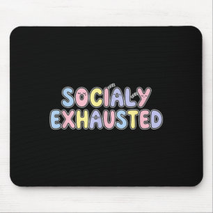 Colourful Socialy Exhausted Speech Emblem Mouse Pad