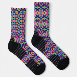 Colourful socks featuring a vibrant