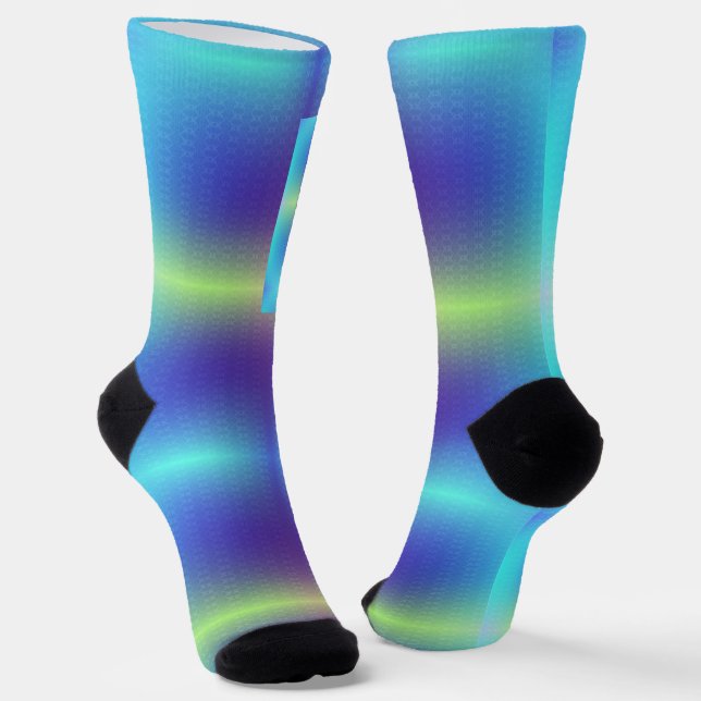 Colourful socks with a gradient design  (Angled)