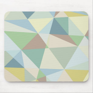 Colourful Soft Colours Geometric Modern Pattern Mouse Pad
