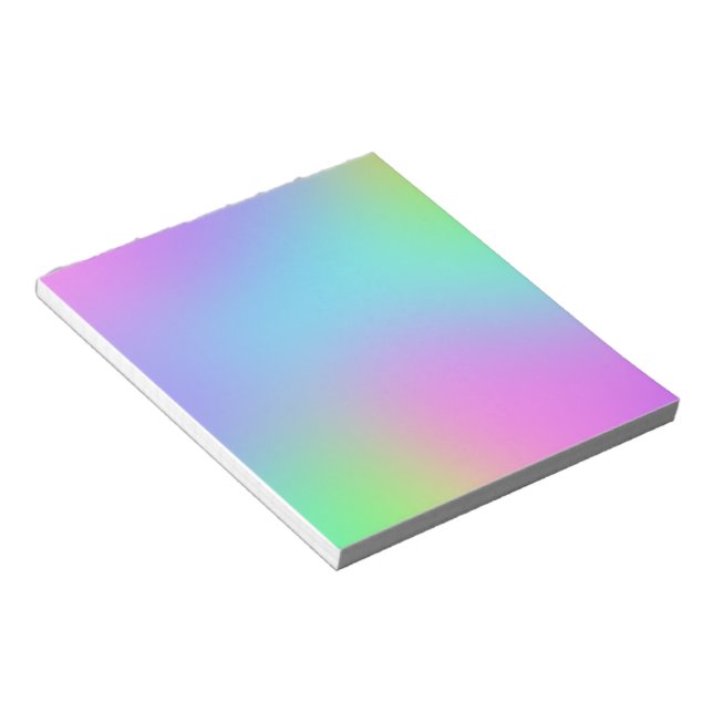 Colourful Soft Gradient Notepad (Angled)