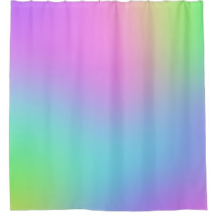 Colourful Soft Gradient Shower Curtain