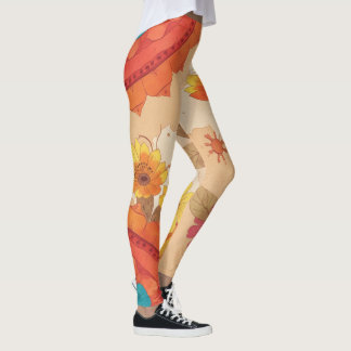 Colourful Southwest Inspired Floral Leggings