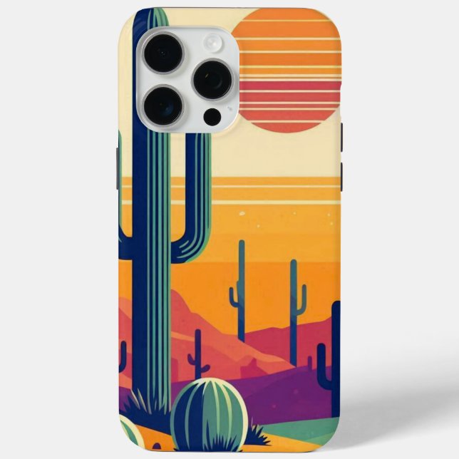 Colourful southwestern desert art Case-Mate iPhone case (Back)
