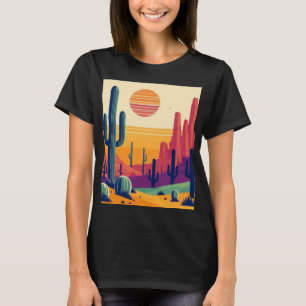 Colourful southwestern desert art T-Shirt