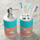 Colourful Southwestern Feathers Bathroom Sink Set