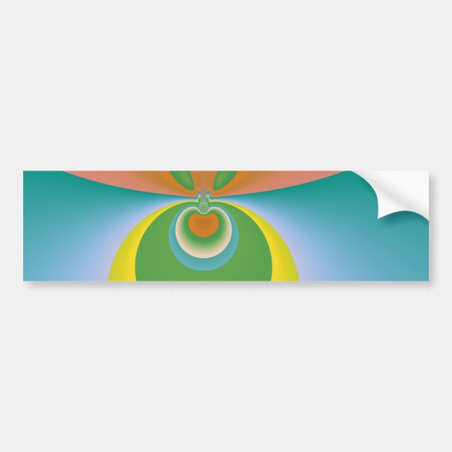 Colourful Space Bumper Sticker (Front)
