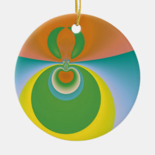 Colourful Space Ceramic Tree Decoration