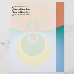 Colourful Space Customised Letterhead