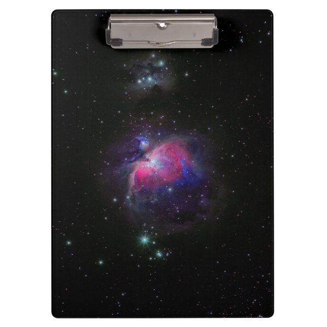 Colourful Space Galaxy Stars Clipboard (Front)