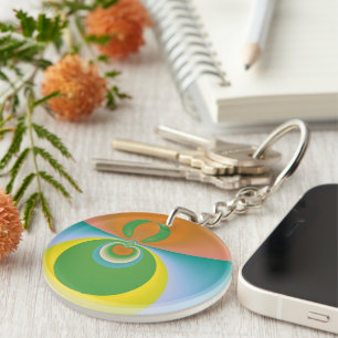 Colourful Space Key Ring