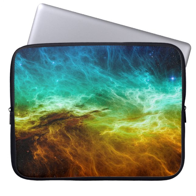 Colourful space nebula background,abstract,astrono laptop sleeve (Front)
