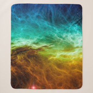 Colourful space nebula background,abstract,astrono sherpa blanket