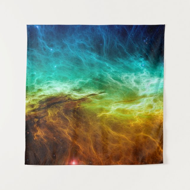 Colourful space nebula background,abstract,astrono tapestry (Front)