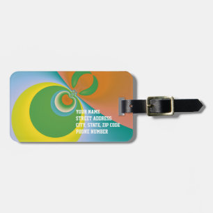 Colourful Space Travel Bag Tags - Customised
