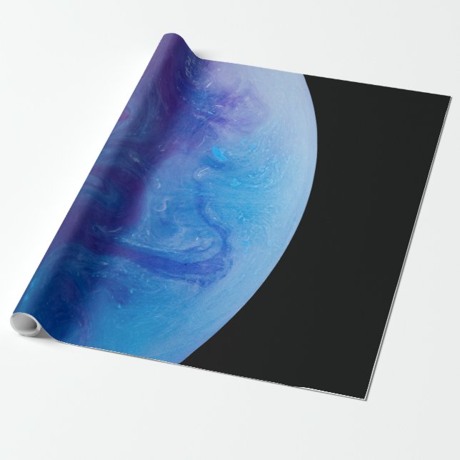 Colourful Space Wrapping Paper (Unrolled)