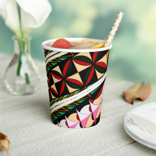 Colourful Spanish Architecture Paper Cups