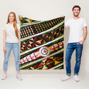 Colourful Spanish Ceiling  Fleece Blanket