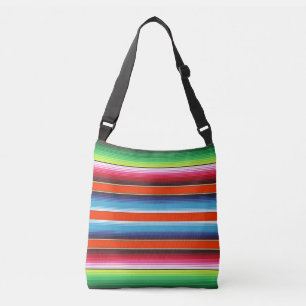 Colourful Spanish Serape Fiesta Mexican Blanket Crossbody Bag
