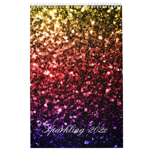 Colourful Sparkles Custom Printed Calendar 2025 (Cover)