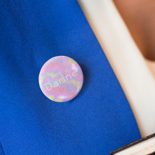 Colourful Sparkles Rainbow Girly  3 Cm Round Badge