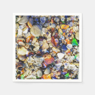 Colourful Sparkling Sea Glass Napkin
