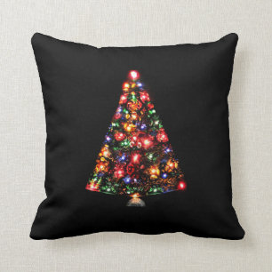 Colourful Sparkly Christmas Tree Cushion