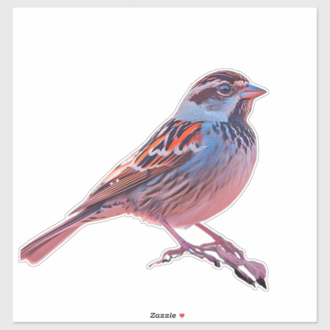 Colourful Sparrow and Rainbow Bubble  (Sheet)