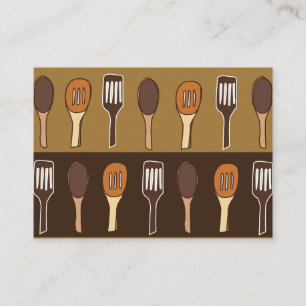 Colourful Spatula Kitchen Restaurant Catering Business Card