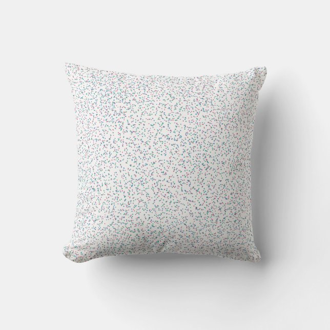 Colourful Speckled Spring Dots  Cushion (Front)