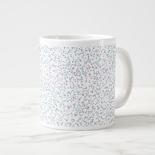 Colourful Speckled Spring Dots Large Coffee Mug