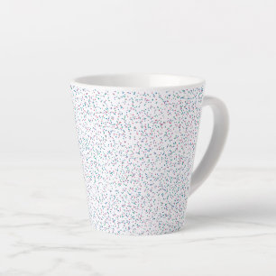 Colourful Speckled Spring Dots Latte Mug