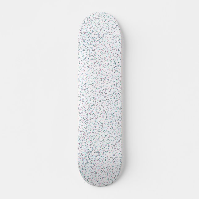 Colourful Speckled Spring Dots  Skateboard (Front)