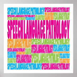 Colourful Speech Language Pathology Poster