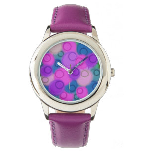 Colourful Sphere Abstract Painting Watch