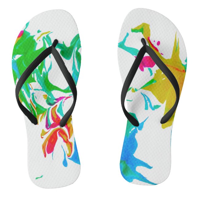 Colourful spider webs thongs (Footbed)