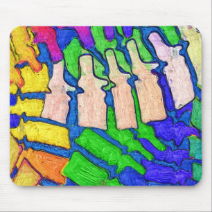 Colourful Spine Art Mousepad