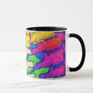 Colourful Spine Art Mug