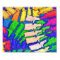 Colourful Spine Art Poster (Horizontal)