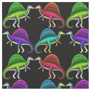 Colourful Spinosaurus Dinosaurs Paleo Fabric