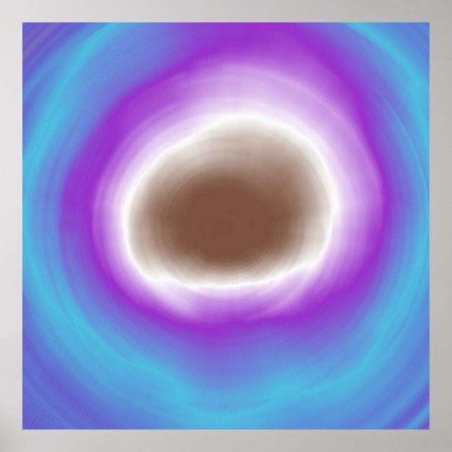 Colourful spiral abstract acrylic painting poster (Front)