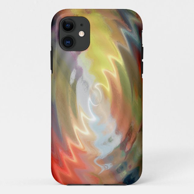 Colourful Spiral Abstract Art 3 Case-Mate iPhone Case (Back)