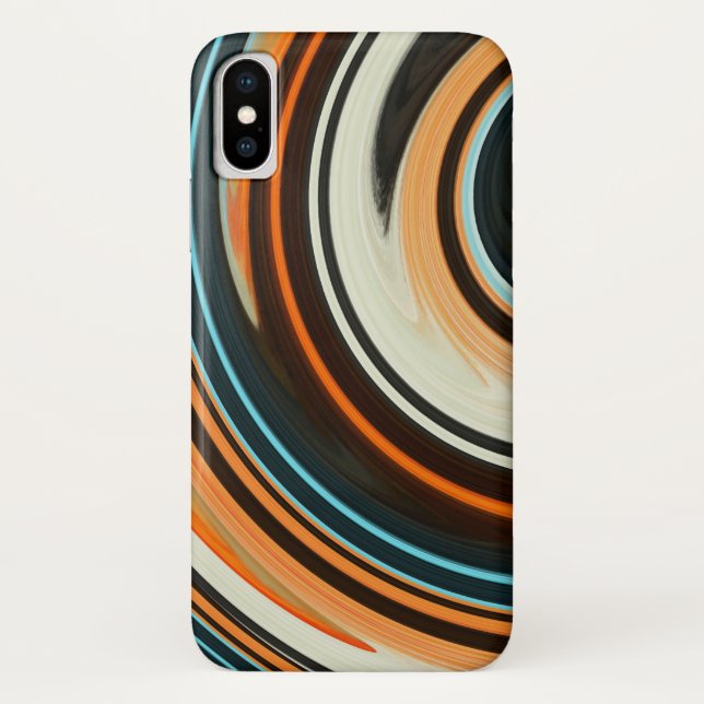 Colourful Spiral Abstract Background Case-Mate iPhone Case (Back)