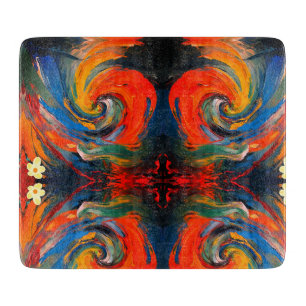 Colourful Spiral Fusion Cutting Board