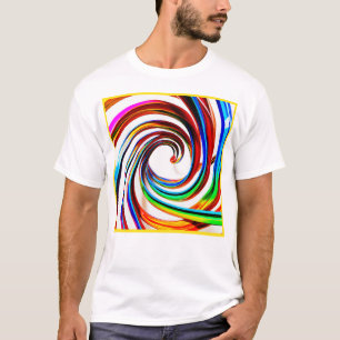 Colourful Spiral Pattern Art T-Shirt